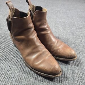 Tecovas The Chance Boots Mens Size 11 D Brown Leather Chelsea Pointed Toe